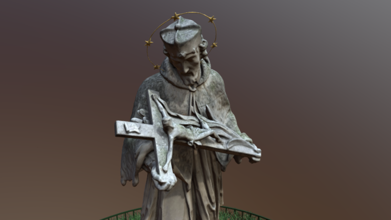 St. John of Nepomuk, 3D model thumbnail